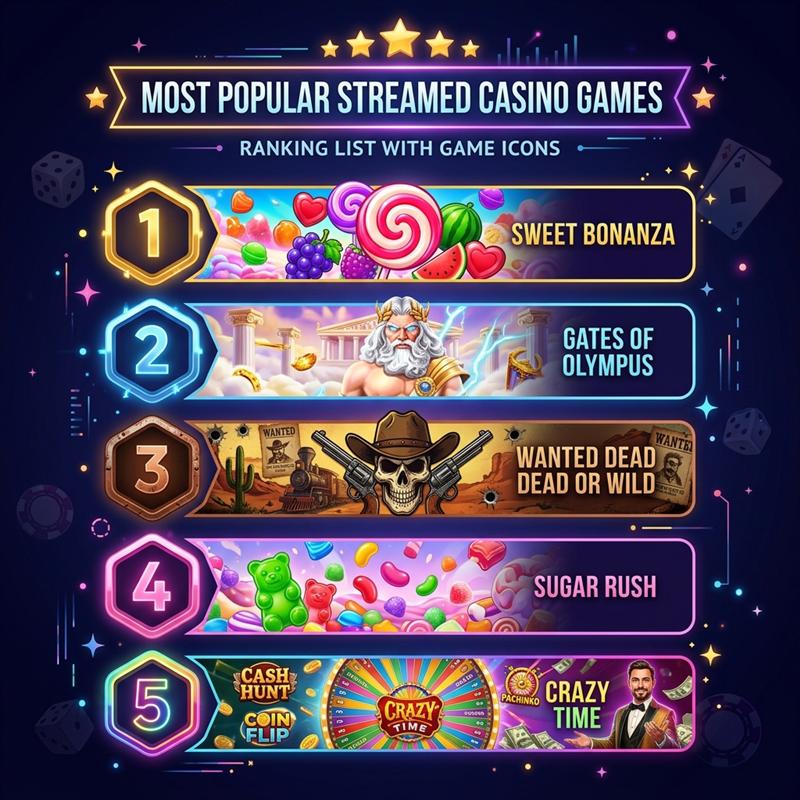 Most popular casino games on streaming platforms in 2026