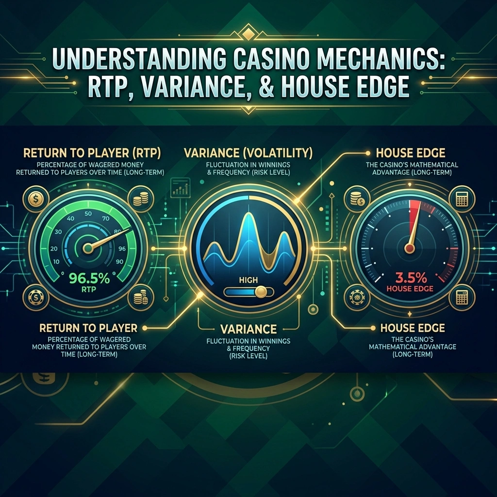 RTP, Variance, and House Edge: What These Numbers Actually Mean