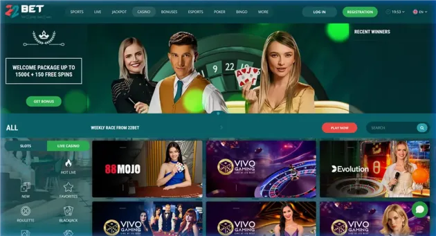 22Bet Casino Games