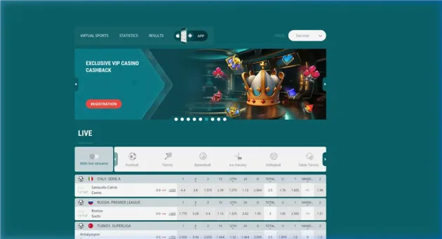22Bet Casino Homepage