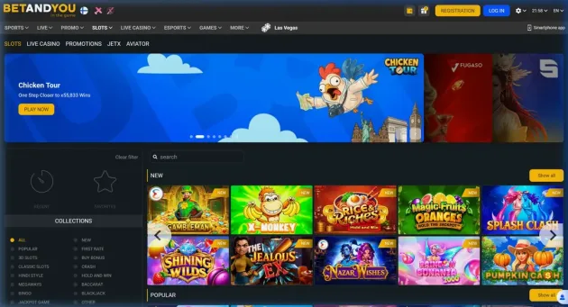 BetAndYou Casino Games