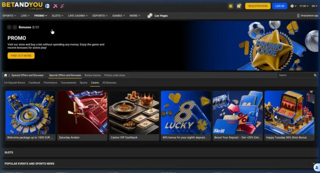 BetAndYou Casino Promotions