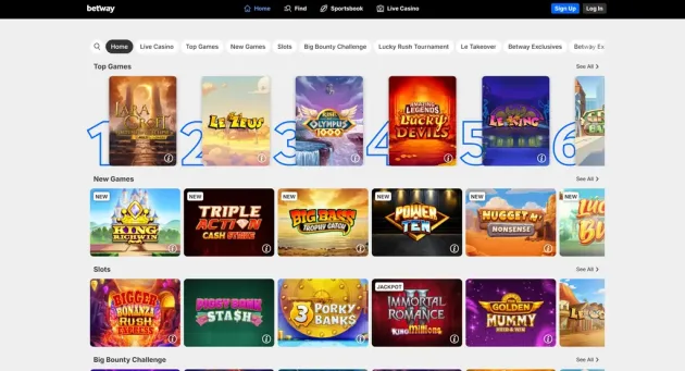 Betway Casino Games
