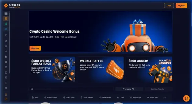 Bitsler Casino Games