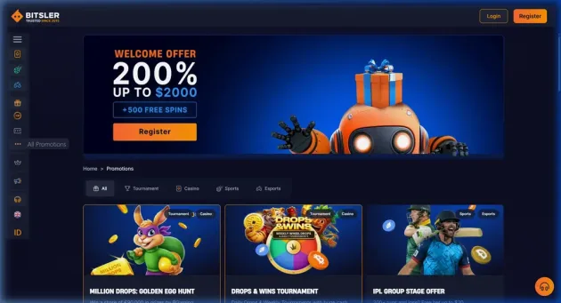 Bitsler Casino Promotions