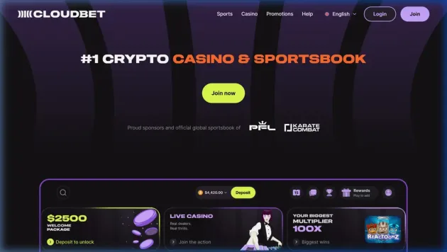 Cloudbet Homepage