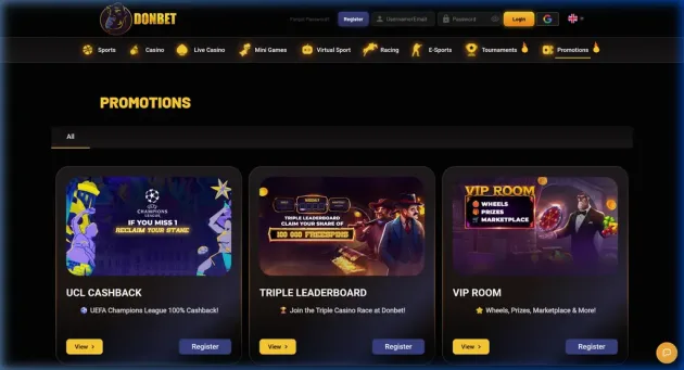 Donbet Casino Promotions