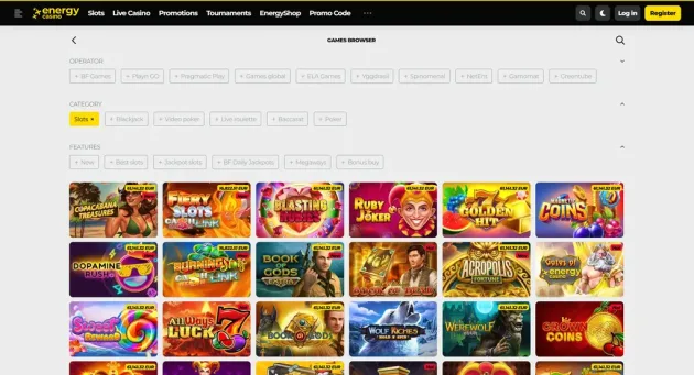 EnergyCasino Games