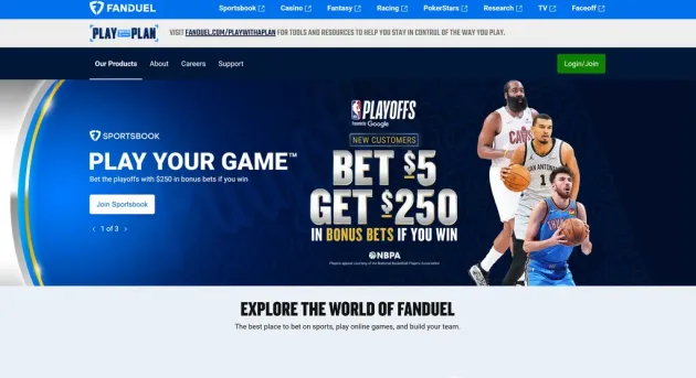 FanDuel Homepage