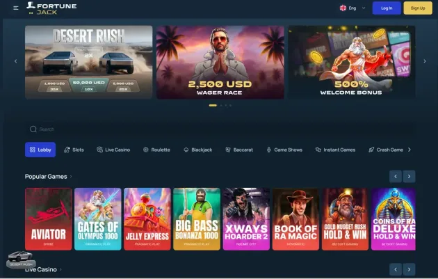 FortuneJack Casino Games