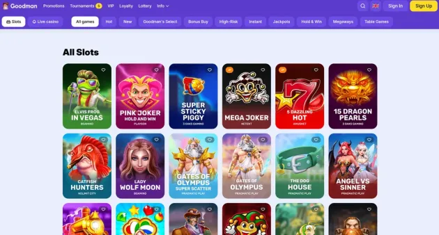 Goodman Casino Games