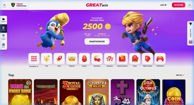 GreatWin Casino Games