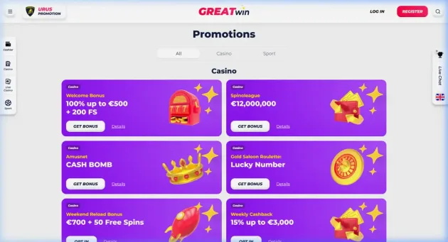GreatWin Promotions