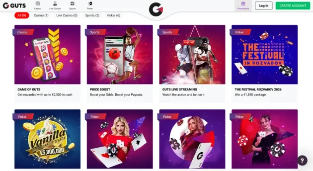 Guts Casino Promotions