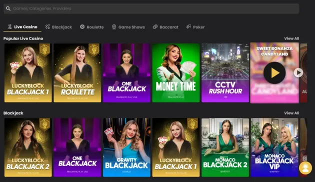 Lucky Block Live Casino