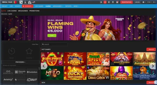 Megapari Casino Games