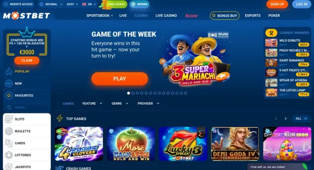 Mostbet Casino Games
