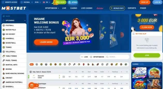 Mostbet Homepage