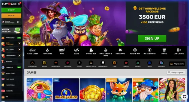 PlayAmo Casino Games