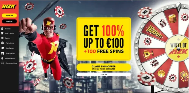 Rizk Casino Homepage