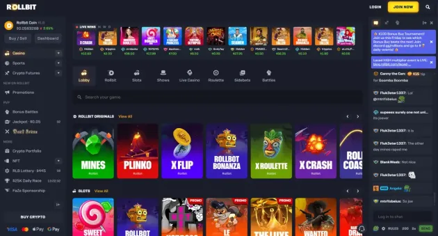 Rollbit Casino Games