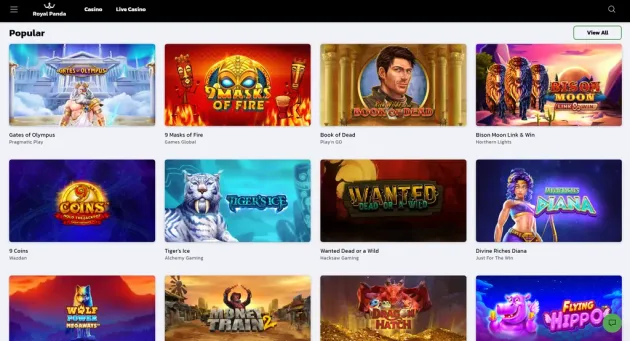 Royal Panda Homepage