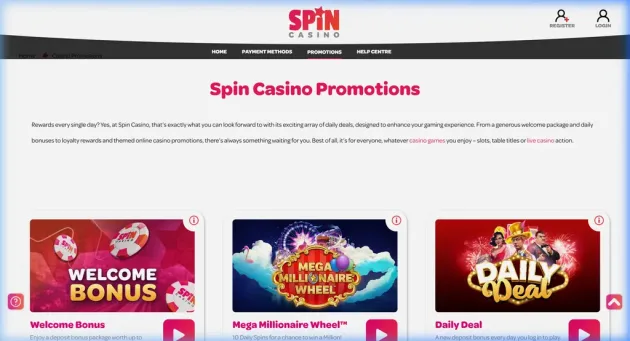 Spin Casino Promotions