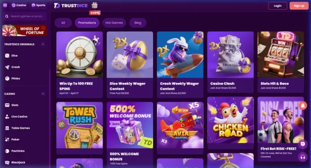 TrustDice Promotions