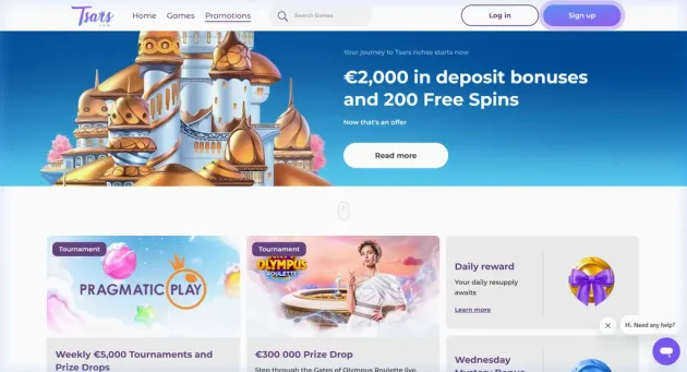 Tsars Casino Promotions