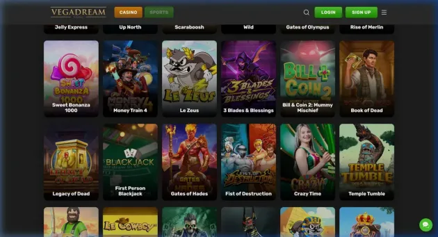 VegaDream Casino Games
