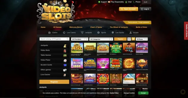 Videoslots Casino Games