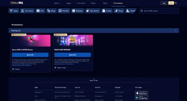 William Hill Promotions