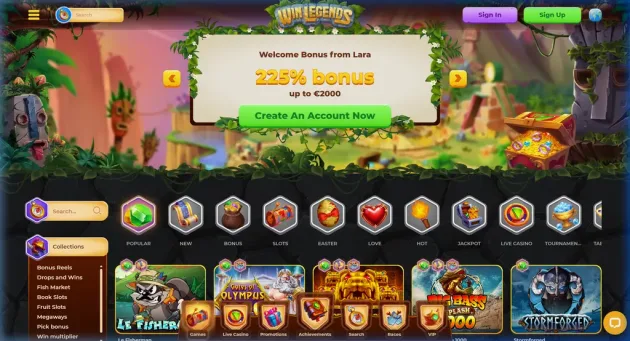 WinLegends Casino Games