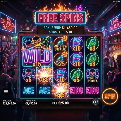 Booze Bash free spins