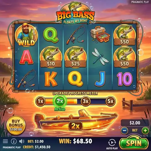 Big Bass Floats My Boat slot with boat collection mechanic