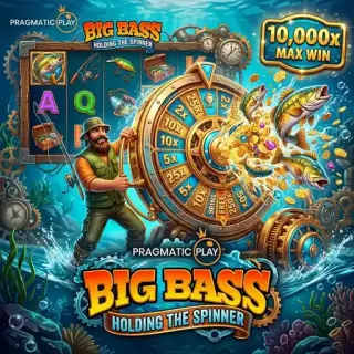 Big Bass Holding the Spinner