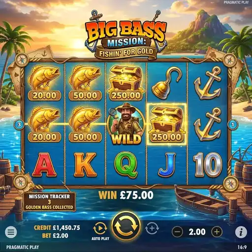 Big Bass Mission Fishin slot with mission objective system