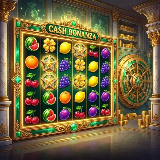 Cash Bonanza slot 6x5 grid pay anywhere tumble cash money theme progressive multiplier cascading wins