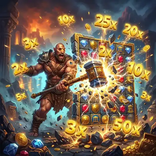 Cyclops Smash free spins with extended smash loops and growing multiplier