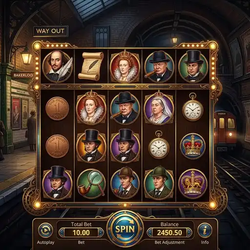 Down the Rails slot 5x4 grid 576 ways train journey level progression stations railway adventure