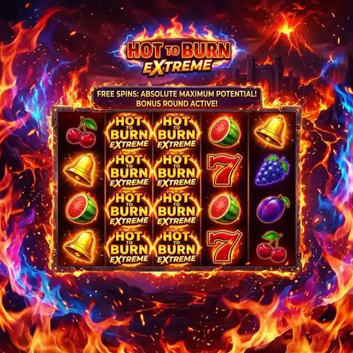 Hot to Burn Extreme free spins with multiplier wilds stacked on reels enhanced fruit combinations high win potential