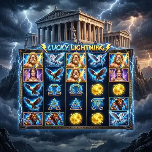 Lucky Lightning slot 6x5 grid pay anywhere tumble engine lightning multiplier strikes mythology storm theme