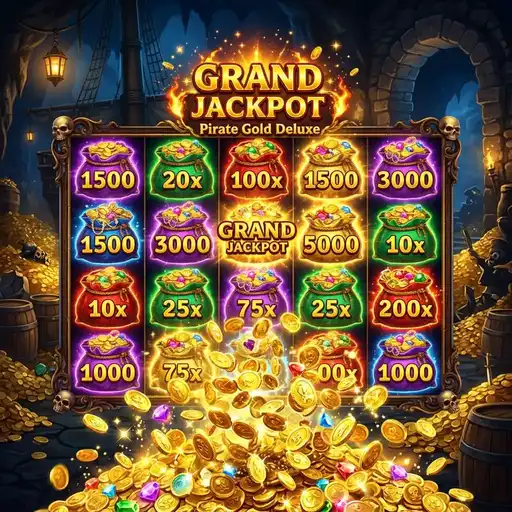 Pirate Gold Deluxe bonus with locked treasure bag values