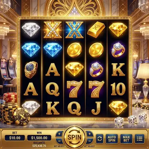 Super X futuristic neon slot with progressive X multiplier display and cyberpunk aesthetic