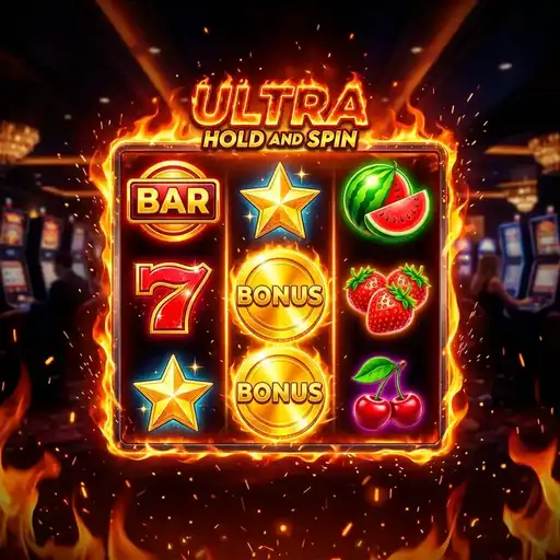 Ultra Hold and Spin slot 5x3 grid 25 paylines classic gold money theme pure hold and spin mechanic baseline